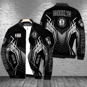 Brooklyn Nets Personalized Bomber Jacket BJA1502