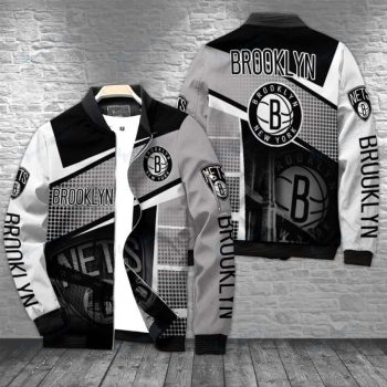 Brooklyn Nets Personalized Bomber Jacket BJA1503