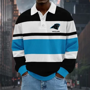 Carolina Panthers NFL Collar Sweatshirt Custom Name Gift For Fan