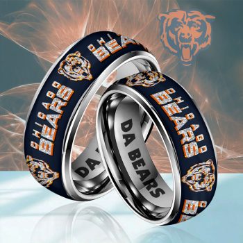 Chicago Bears Custom Alloy Ring Laser Engraving Ring RNG1177