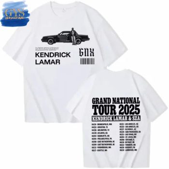 Chicago Cubs x GNX Kendrick Lamar Tour 2025 White Shirt