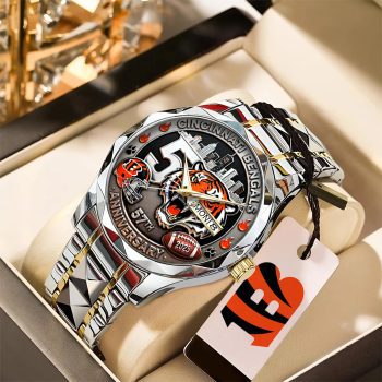 Cincinnati Bengals 57th Anniversary 2025 Alloy Luxury Quartz Watch GNW1249
