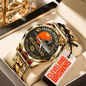 Cleveland Browns Alloy Luxury Quartz Watch GNW1529