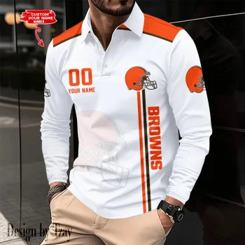 Cleveland Browns Long Sleeve Polo Shirt