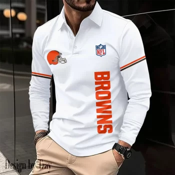 Cleveland Browns Long Sleeve Polo Shirt