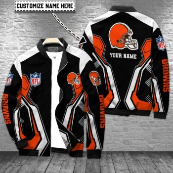 Cleveland Browns Personalized Bomber Jacket BJA1192