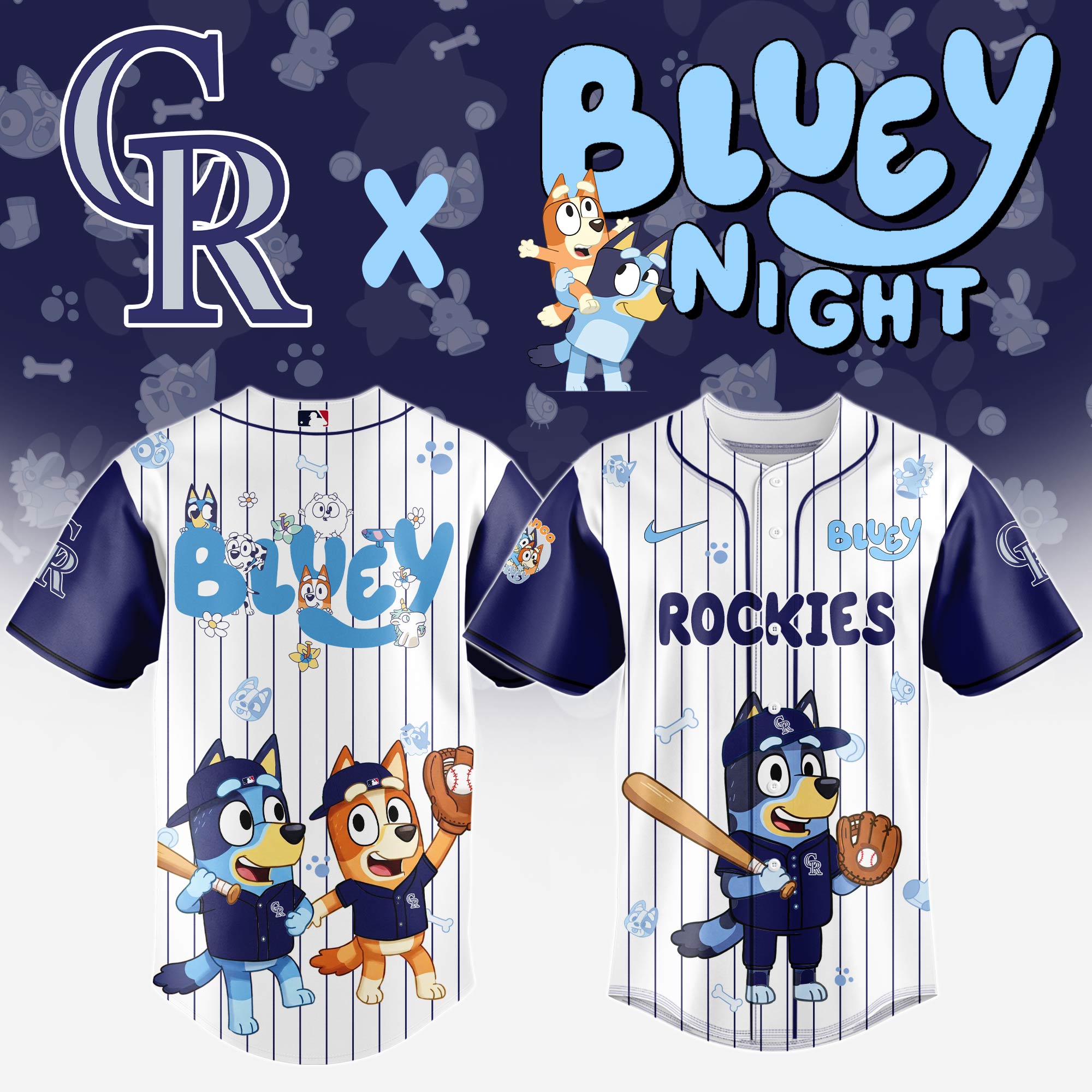 Colorado-Rockies-MLB-x-Bluey-And-Bingo-Special-Edition-Baseball-Jersey-2025-DBJ1009 Colorado Rockies MLB x Bluey And Bingo Special Edition Baseball Jersey 2025 DBJ1009