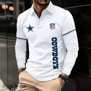 Dallas Cowboys Long Sleeve Polo Shirt