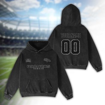 Denver Broncos Salute To Service 2D Personalized Name/Number Washed Hoodie Vintage Hoodie