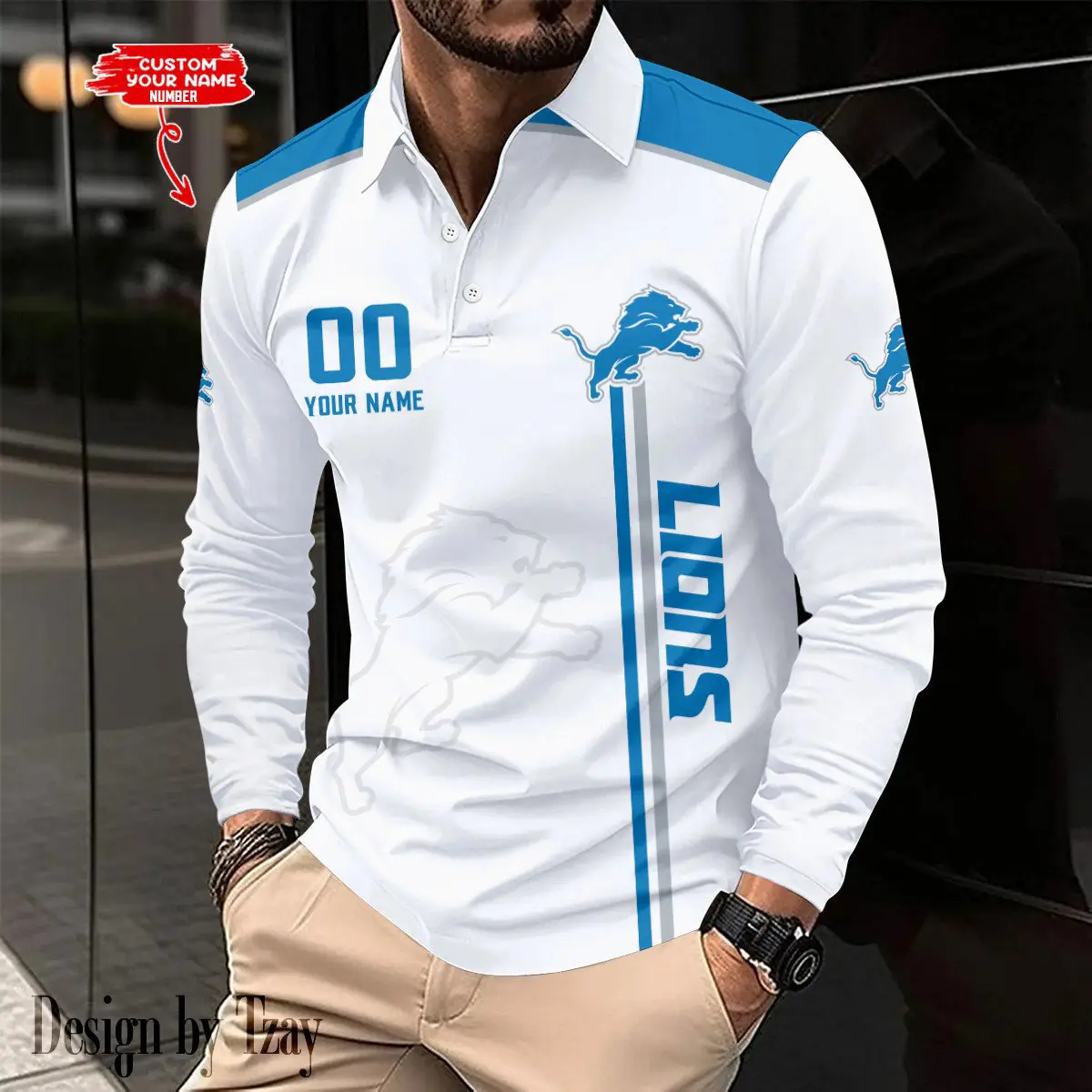 Detroit-Lions-Long-Sleeve-Polo-Shirt Detroit Lions Long Sleeve Polo Shirt