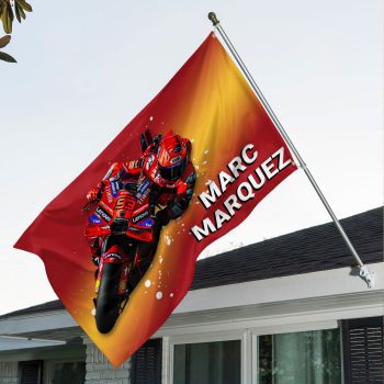 Ducati Lenovo Team x Marc Marquez 3D House Flag Outdoor Flag