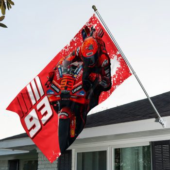 Ducati Lenovo Team x Marc Marquez 3D House Flag Outdoor Flag