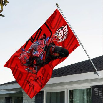 Ducati Lenovo Team x Marc Marquez 3D House Flag Outdoor Flag