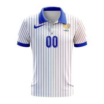 France National Football Team Personalized 2024 Away Polo Shirt