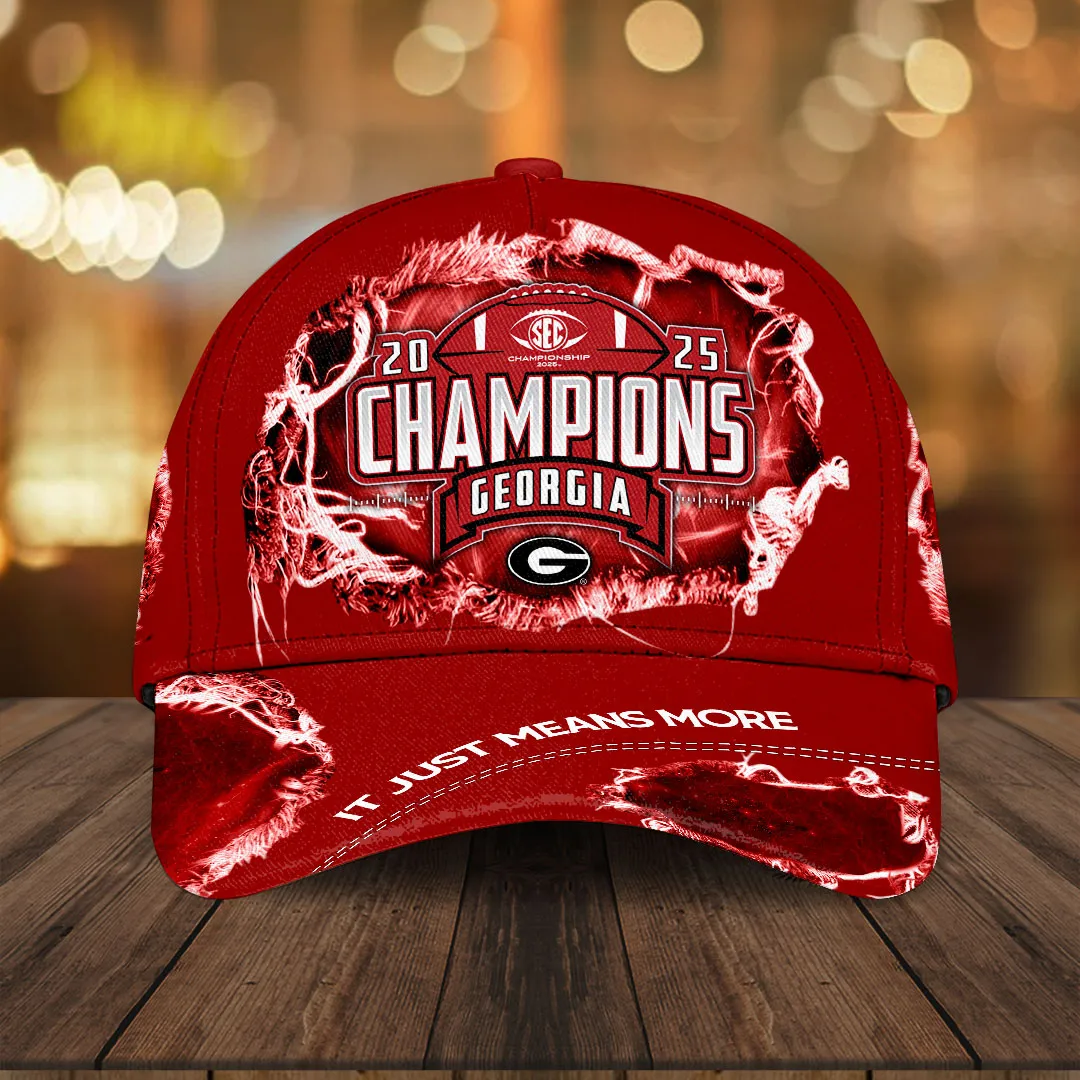 Georgia-Bulldogs-Football-2025-SEC-Champions-Classic-Cap-CLO1056 Georgia Bulldogs Football 2025 SEC Champions Classic Cap CLO1056