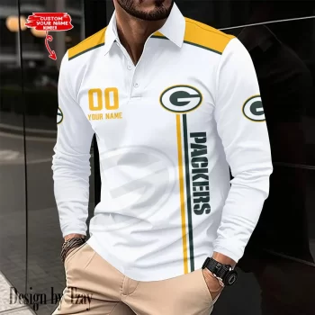 Green Bay Packers Long Sleeve Polo Shirt