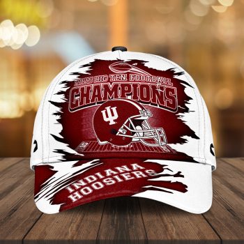 Indiana Hoosiers Football 2025 Big Ten Champions Classic Cap CLO1038