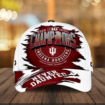 Indiana Hoosiers Football 2025 Big Ten Champions Classic Cap CLO1039