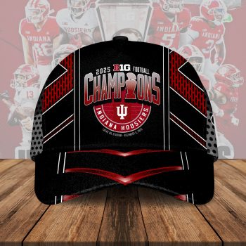 Indiana Hoosiers Football 2025 Big Ten Champions Classic Cap CLO1040