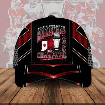 Indiana Hoosiers Football 2025 Big Ten Champions Classic Cap CLO1042