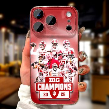 Indiana Hoosiers Football 2025 Big Ten Champions Phone Case CLO1065