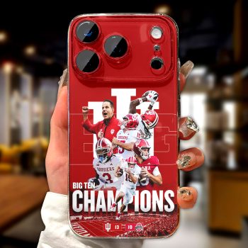Indiana Hoosiers Football 2025 Big Ten Champions Phone Case CLO1067
