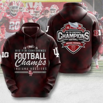 Indiana Hoosiers Football 2025 Big Ten Champions Unisex Performance Unisex Performance Hoodie CLO1023