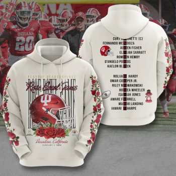 Indiana Hoosiers Football 2026 Rose Bowl Unisex Performance Hoodie NEG2179