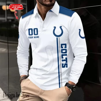 Indianapolis Colts Long Sleeve Polo Shirt