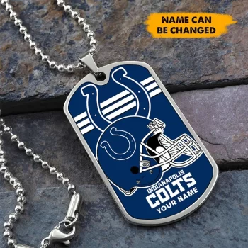 Indianapolis Colts Personalized Dog Tag Necklace