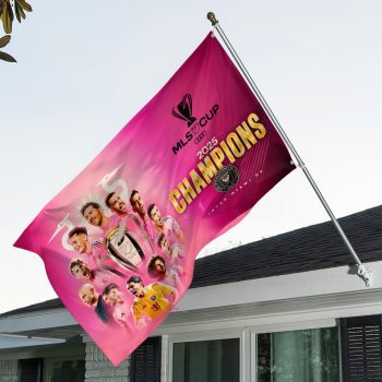 Inter Miami CF Champions MLS 2025 3D Double-side House Flag Outdoor Flag