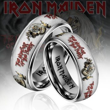 Iron Maiden Custom Alloy Ring Laser Engraving Ring RNG1009