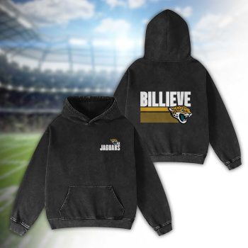 Jacksonville Jaguars BILLIEVE 2D Personalized Name/Number Washed Hoodie Vintage Hoodie