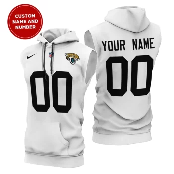 Jacksonville Jaguars Custom Name/Number Sleeveless Hoodies Player Hoodie