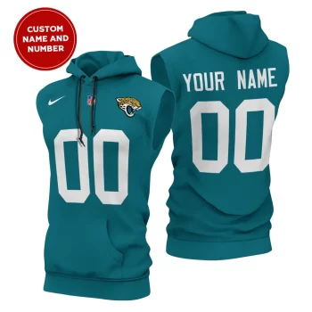 Jacksonville Jaguars Custom Name/Number Sleeveless Hoodies Player Hoodie