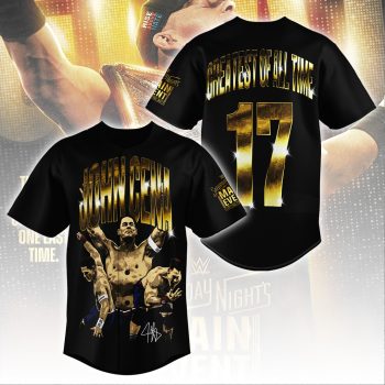 John Cena The Last Time Is Now Farewell Tour Baseball Jersey GCL1205