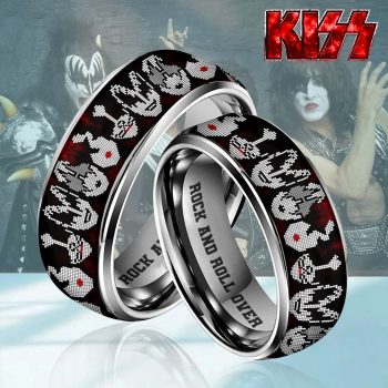 KISS Custom Alloy Ring Laser Engraving Ring RNG1040
