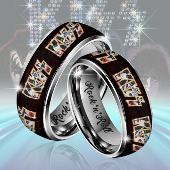 KISS Custom Alloy Ring Laser Engraving Ring RNG1050