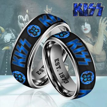 KISS Custom Alloy Ring Laser Engraving Ring RNG1077