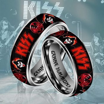 KISS Custom Alloy Ring Laser Engraving Ring RNG1112