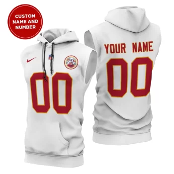 Kansas City Chiefs Custom Name/Number Sleeveless Hoodies Player Hoodie