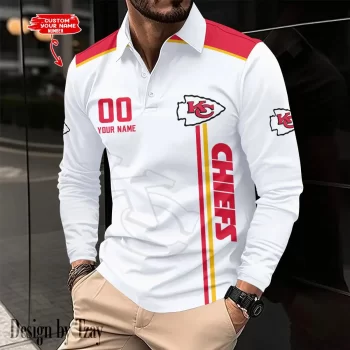 Kansas City Chiefs Long Sleeve Polo Shirt