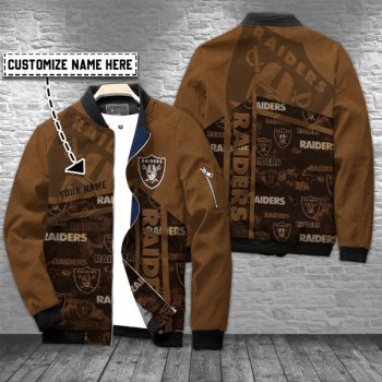 Las Vegas Raiders Personalized Bomber Jacket BJA1505