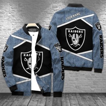 Las Vegas Raiders Personalized Bomber Jacket BJA1517