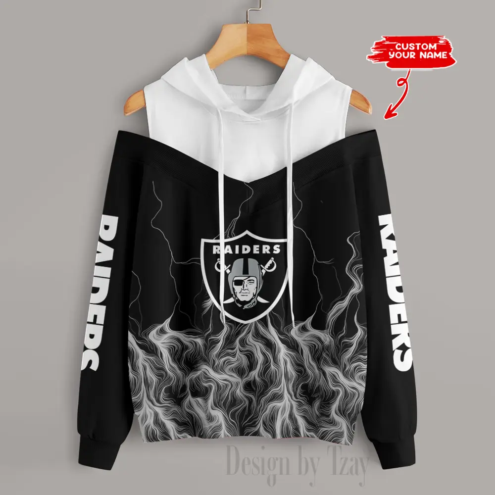 Las-Vegas-Raiders-Slime-Off-Shoulder-Hooded-Sweatshirt-For-Women-1
