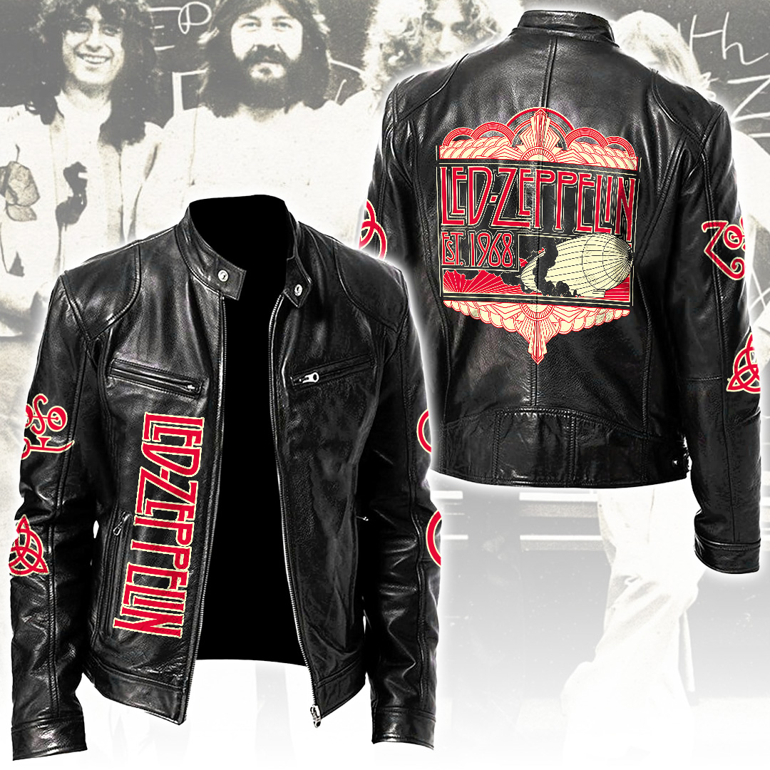 Led-Zeppelin-Motorcycle-Leather-Jacket Led Zeppelin Motorcycle Leather Jacket