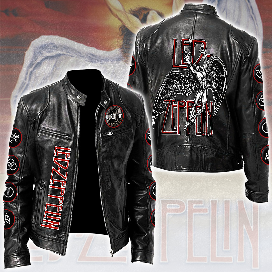 Led-Zeppelin-Motorcycle-Leather-Jacket Led Zeppelin Motorcycle Leather Jacket