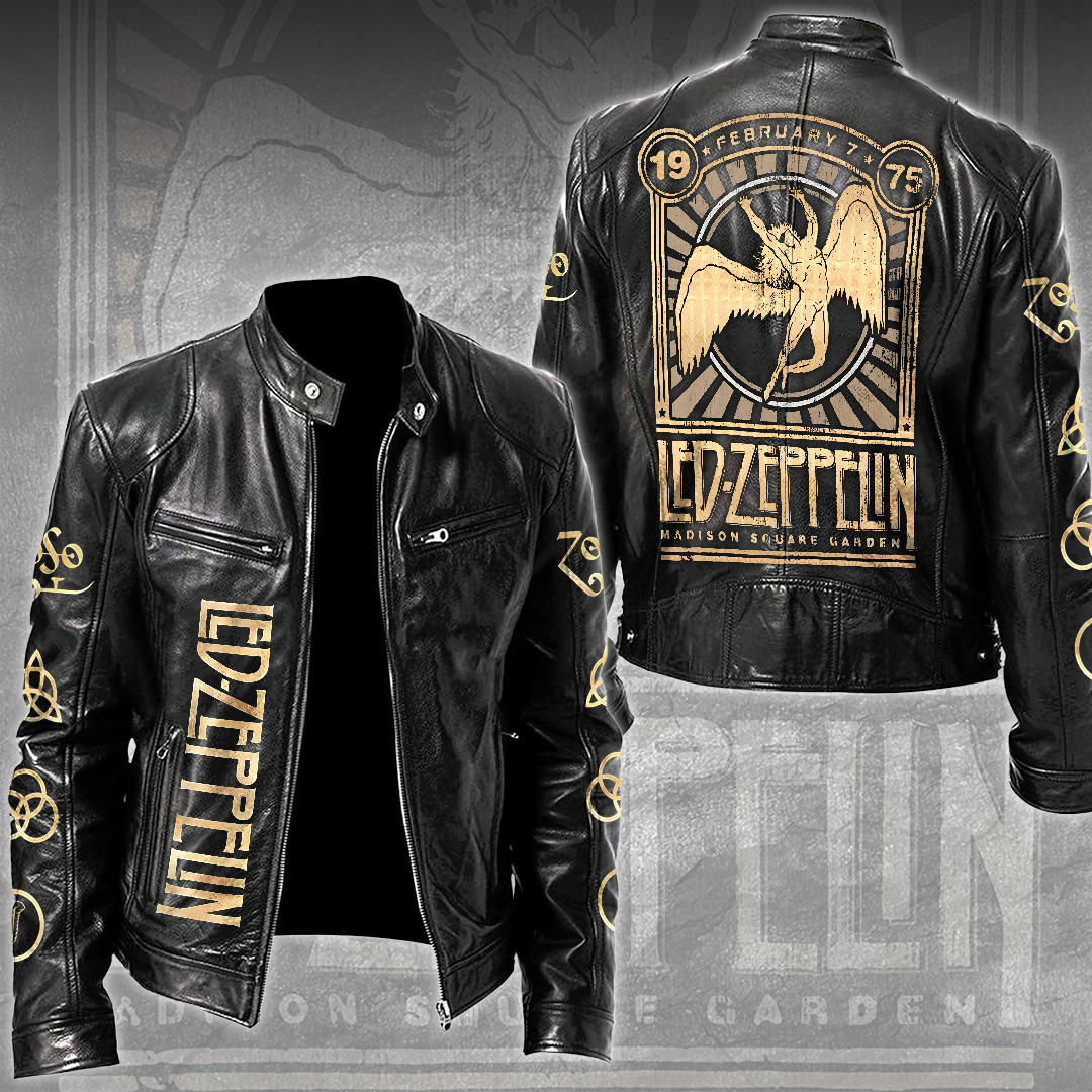 Led-Zeppelin-Motorcycle-Leather-Jacket Led Zeppelin Motorcycle Leather Jacket