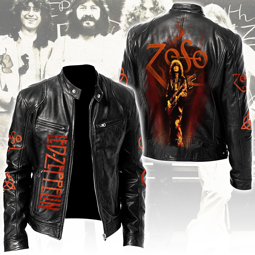 Led-Zeppelin-Motorcycle-Leather-Jacket Led Zeppelin Motorcycle Leather Jacket