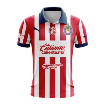 Liga MX Chivas Guadalajara 2025 Home Polo Shirt